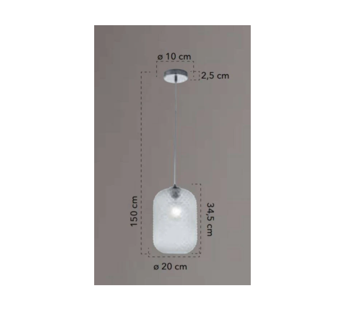 Lampadario a sospensione Ashford ⌀20 - immagine 2