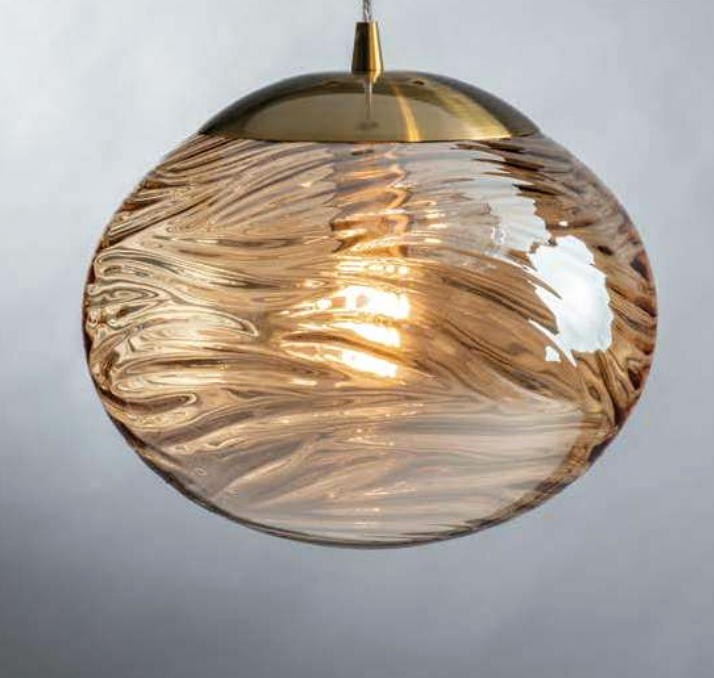 Lampadario a sospensione Nereide champagne