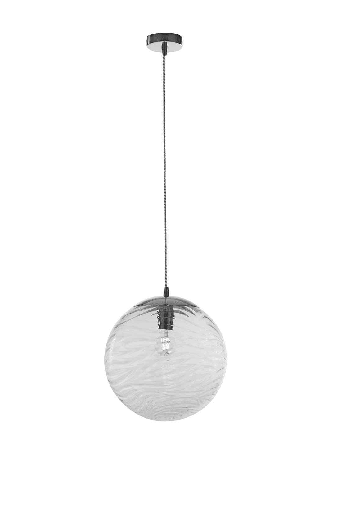 Lampadario a sospensione Nereide trasparente