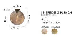 plafoniera Nereide champagne ⌀30 - immagine 4