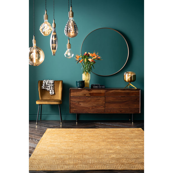 Specchio rotondo ottone Ø100cm k - immagine 3