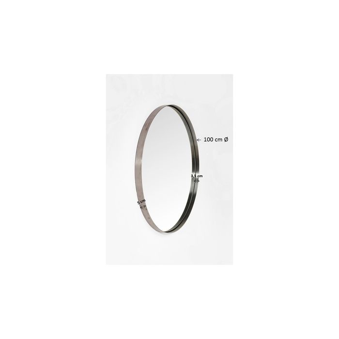 Specchio rotondo ottone Ø100cm k - immagine 5