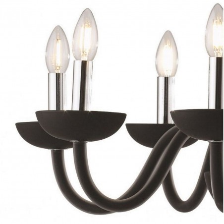 Lampadario a sospensione Alfiere black - immagine 2