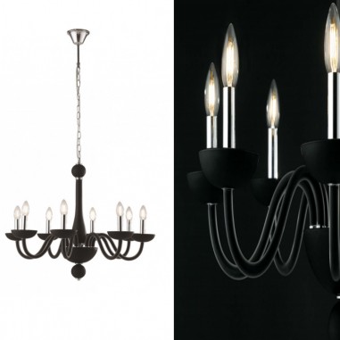 Lampadario a sospensione Alfiere black - immagine 4