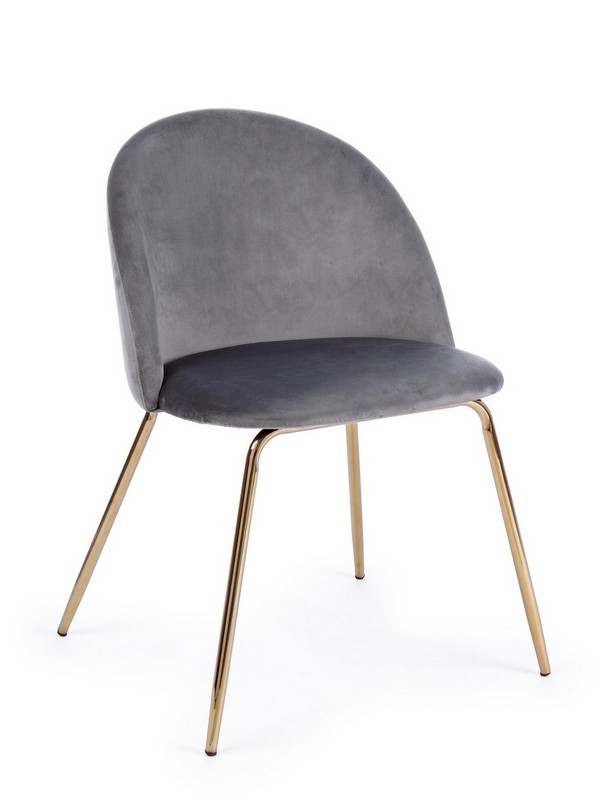 Sedia mio grigio/oro