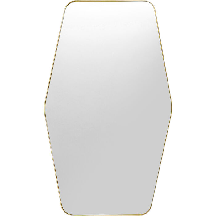 Specchio esagonale ottone - immagine 2