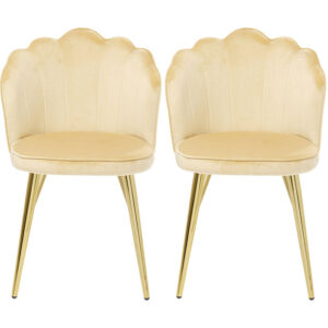 Set 2 sedie princess beige