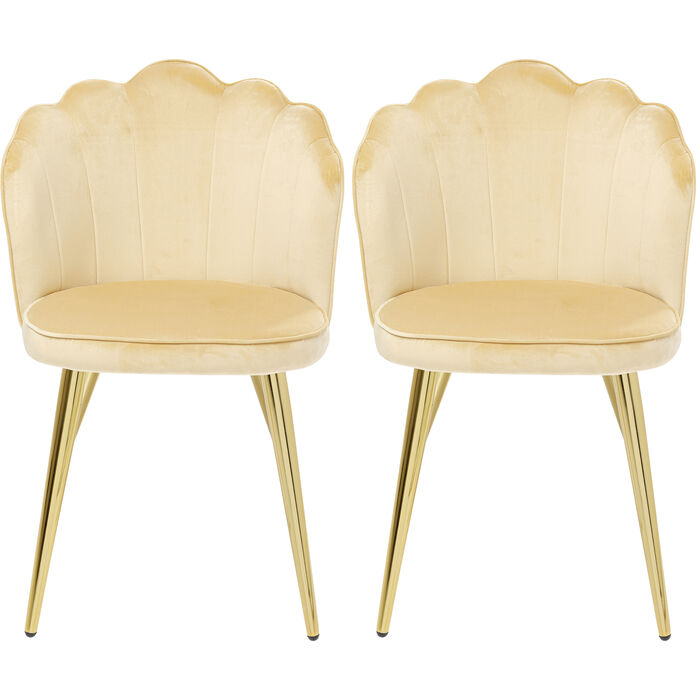 Set 2 sedie princess beige