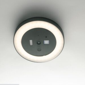 Plafoniera con telecamera di sicurezza e connessione wi-fi - antracite