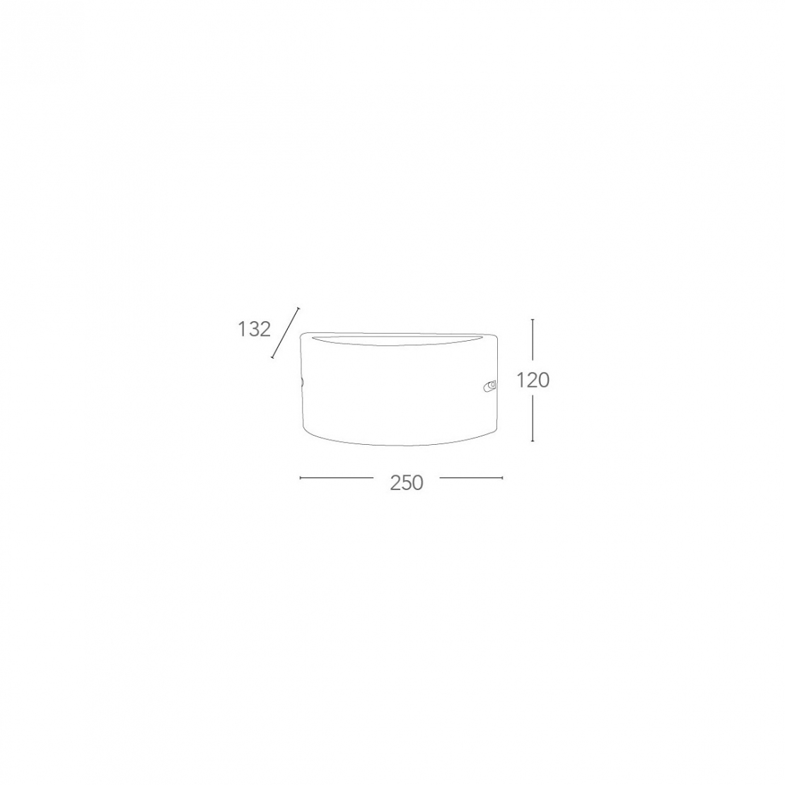 Applique Menphis 42w Antracite - immagine 2