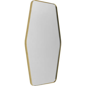 Specchio esagonale ottone