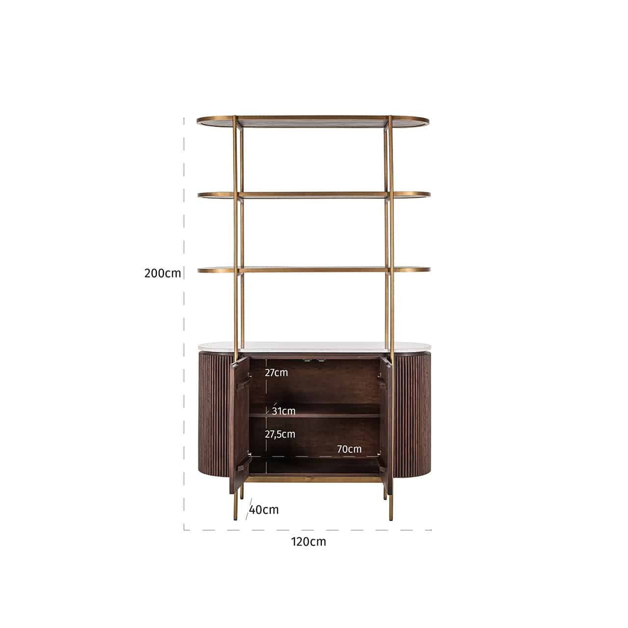 Libreria con 2 ante Charles - immagine 5