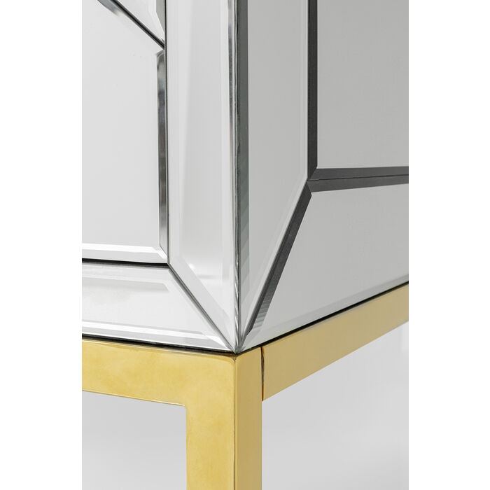 Armadio bar specchiato e oro - immagine 8