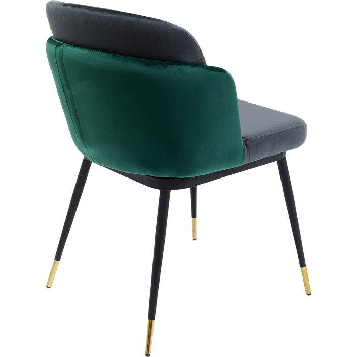 Coppia sedie Jonas grigio e verde - immagine 3