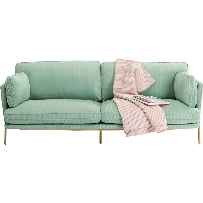 Divano verde menta 3-posti 166cm - immagine 3