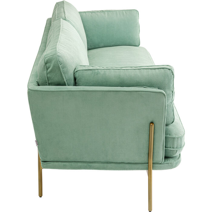 Divano verde menta 3-posti 166cm - immagine 4