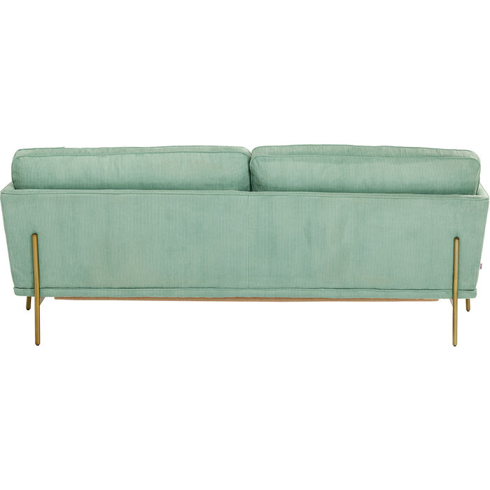 Divano verde menta 3-posti 166cm - immagine 5