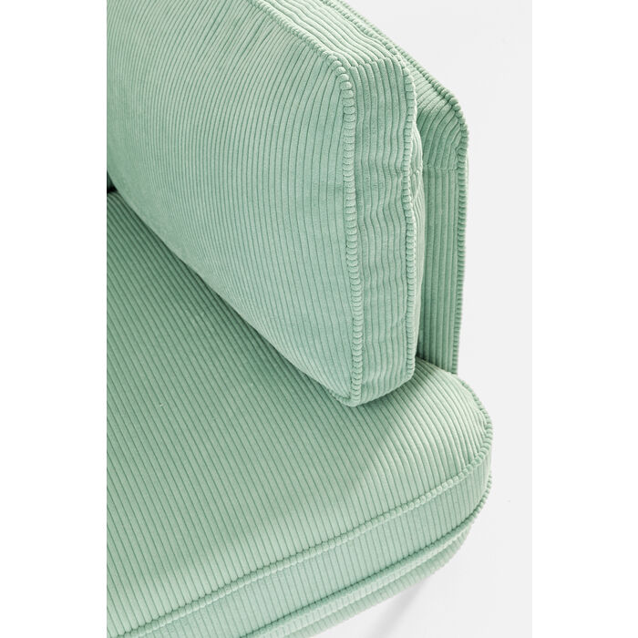 Divano verde menta 3-posti 166cm - immagine 7