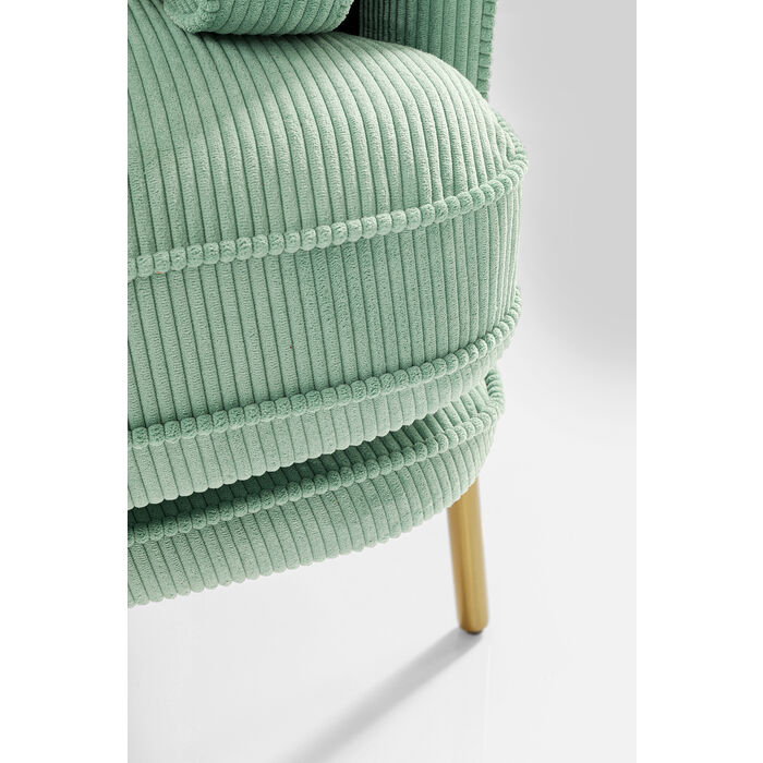 Divano verde menta 3-posti 166cm - immagine 8