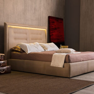 Letto singolo o matrimoniale Regina con led personalizzabile