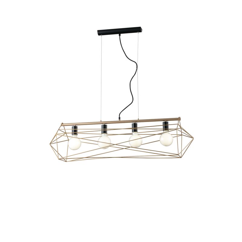 Sospensione abraxas oro 4 luci - immagine 2