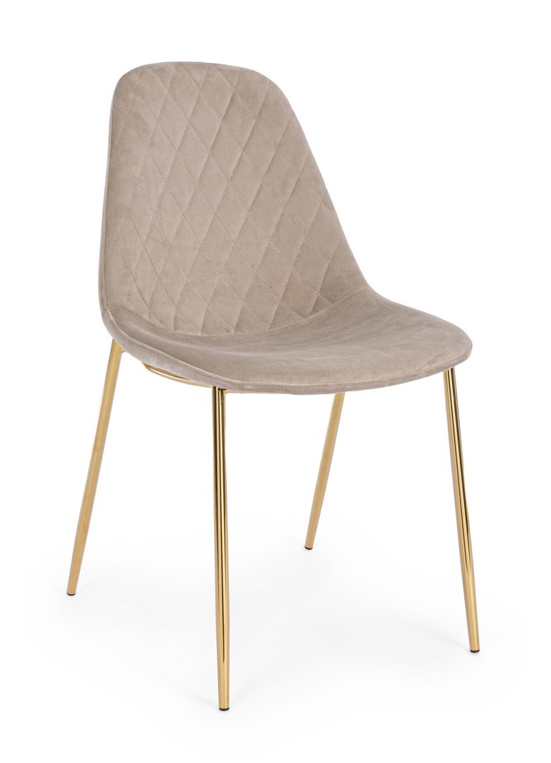 Sedia Teresa in velluto beige DISPONIBILI DA DICEMBRE 2023