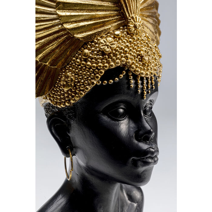 Statuetta woman black/oro