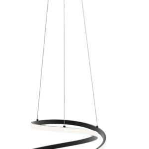 Lampadario a sopesione led Coaster nero