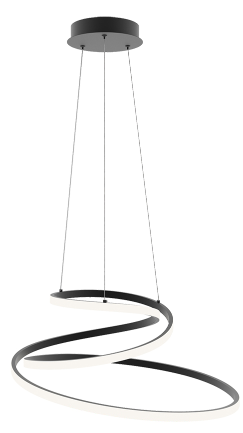 Lampadario a sopesione led Coaster nero