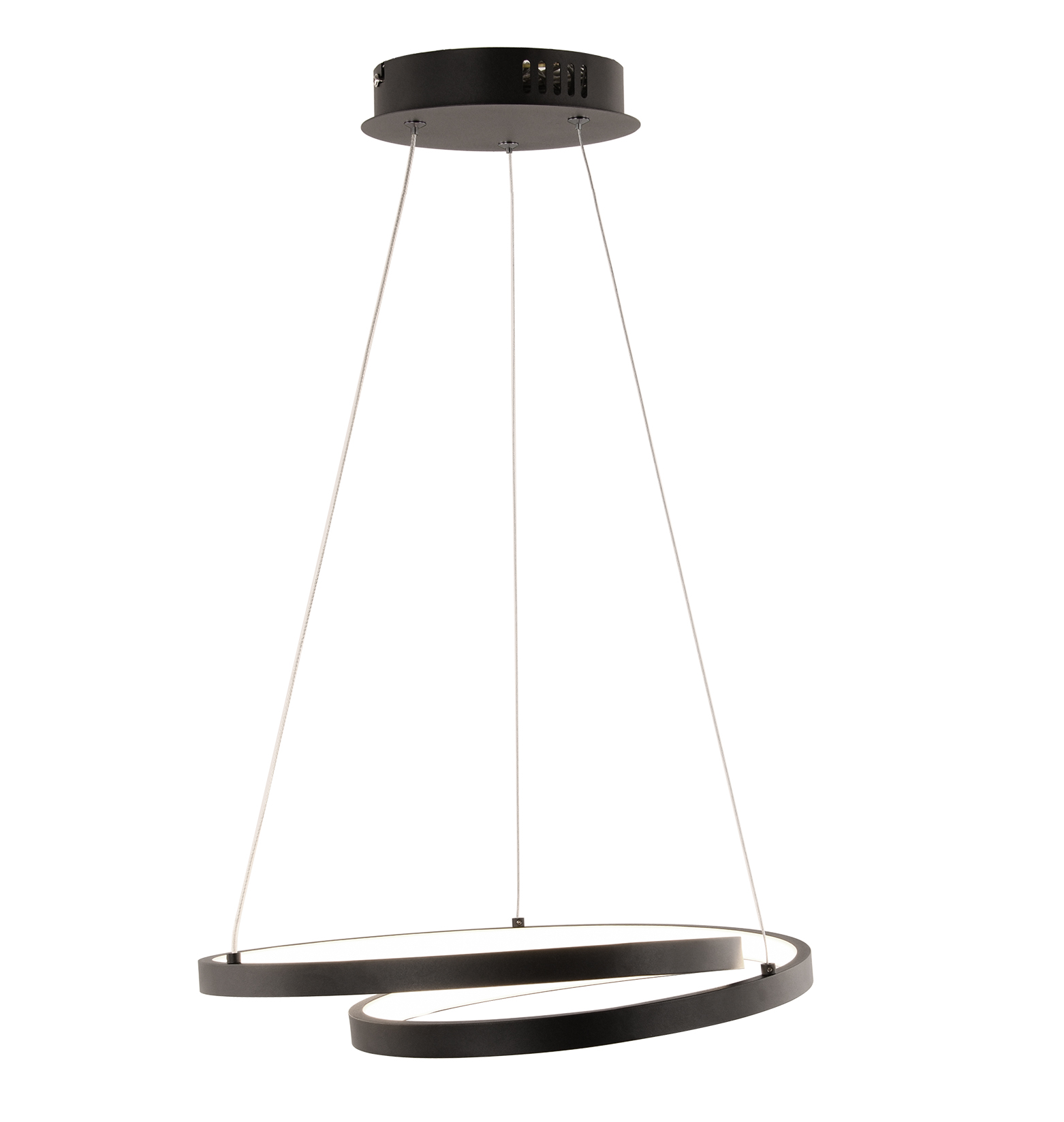 Lampadario a sospensione led Lieve nero