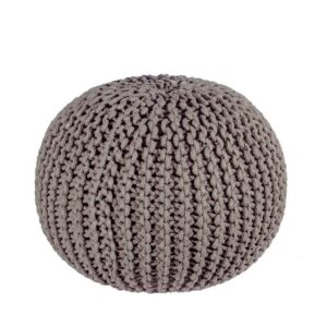 Pouf Intreccio grigio scuro ⌀50