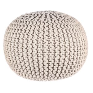 Pouf Intreccio sabbia scuro ⌀50