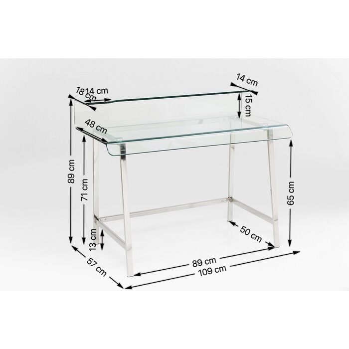 Scrivania Invisible 110x56cm - immagine 5