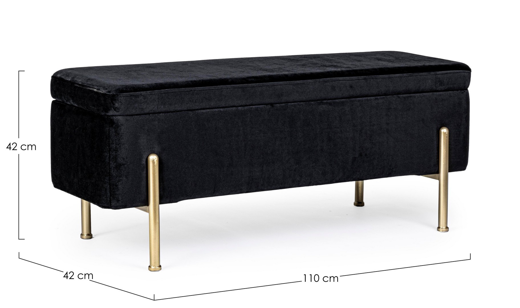 Panca contenitore Irene black - immagine 3