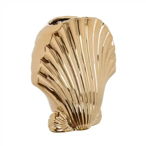 Vaso conchiglia oro