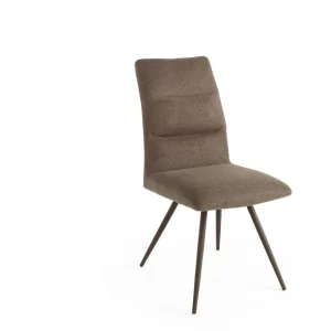 Sedia Hill Tessuto Marrone