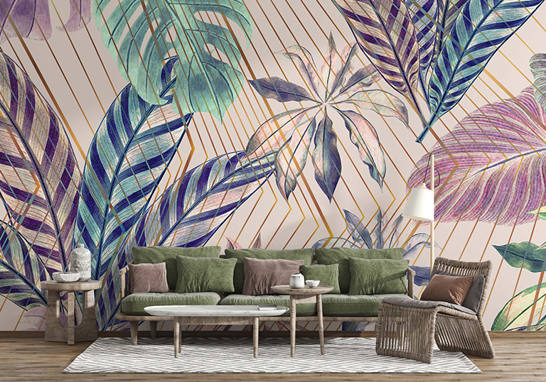 Carta da Parati ''Tropical Stripes''