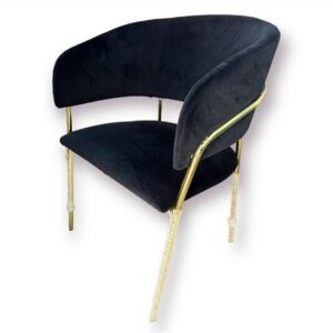 sedia milano black&gold