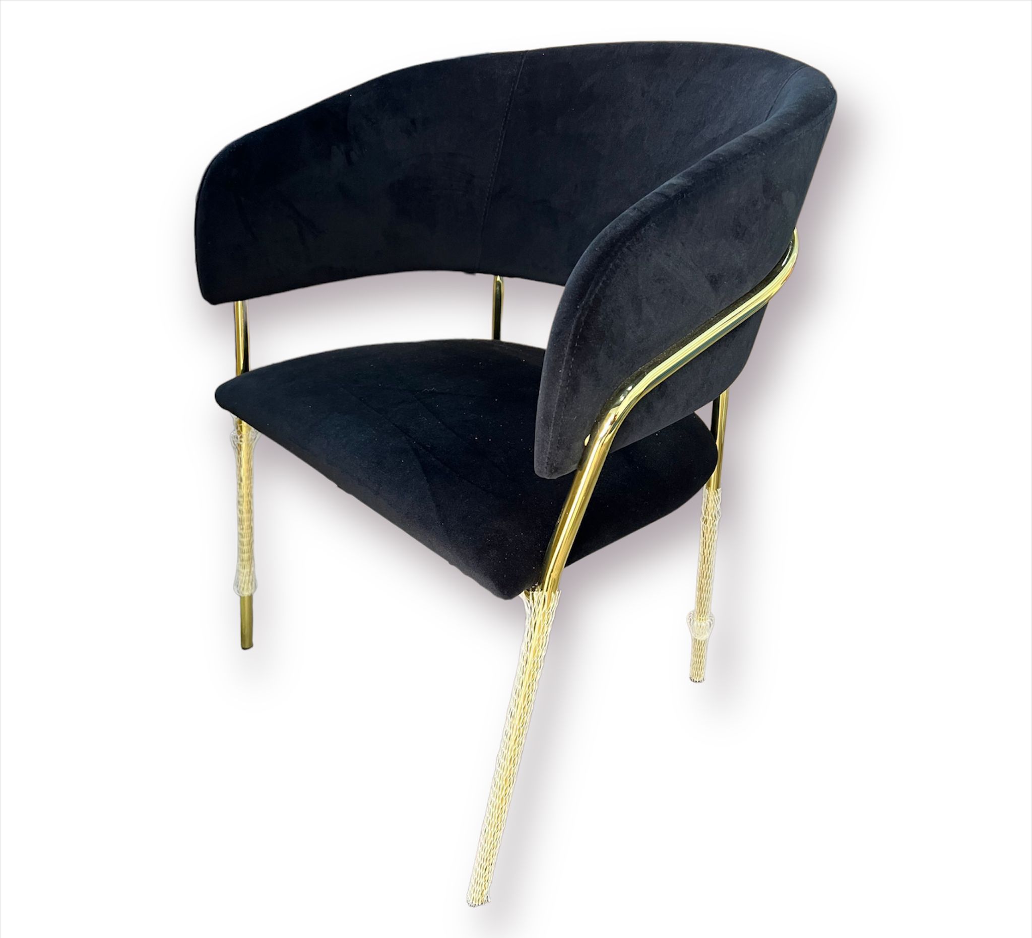 sedia milano black&gold