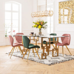 Tavolo Street gold 100x200cm