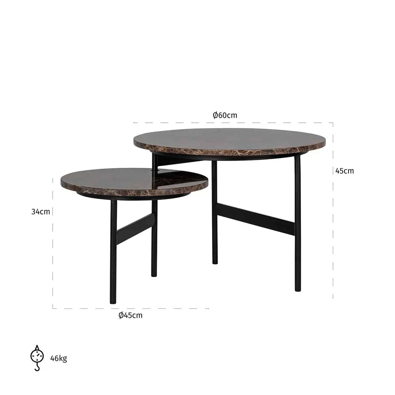 Tavolino Daltic brown - immagine 4
