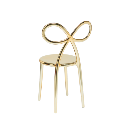 Coppia sedie fiocco oro - immagine 3