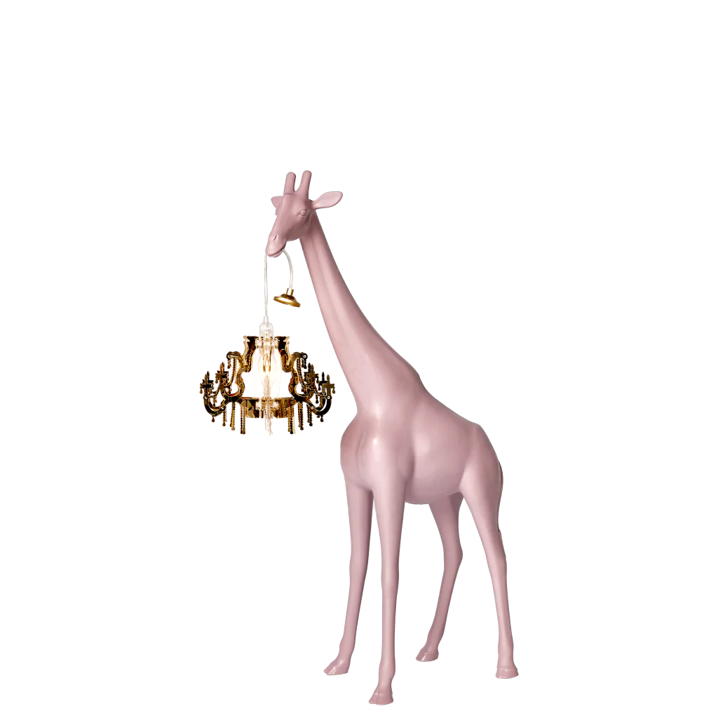 Giraffa con sospensione xs rosa