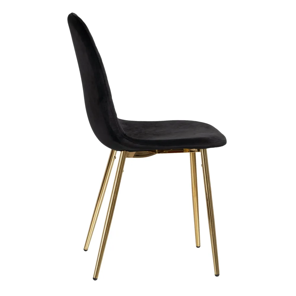 Sedia rombi X nera e oro - immagine 4