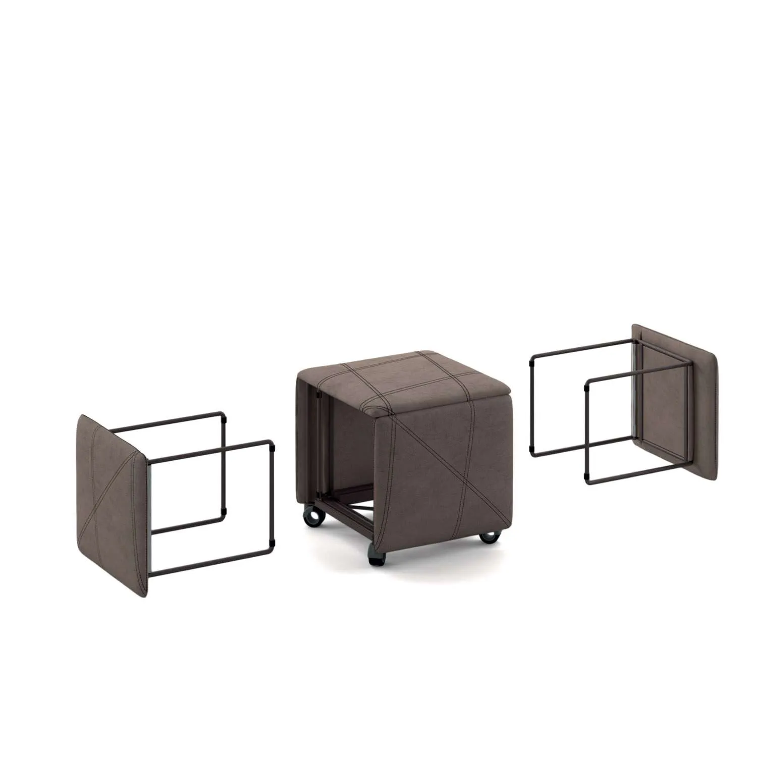 Magic cube: Pouf trasformabile in sedie - immagine 7