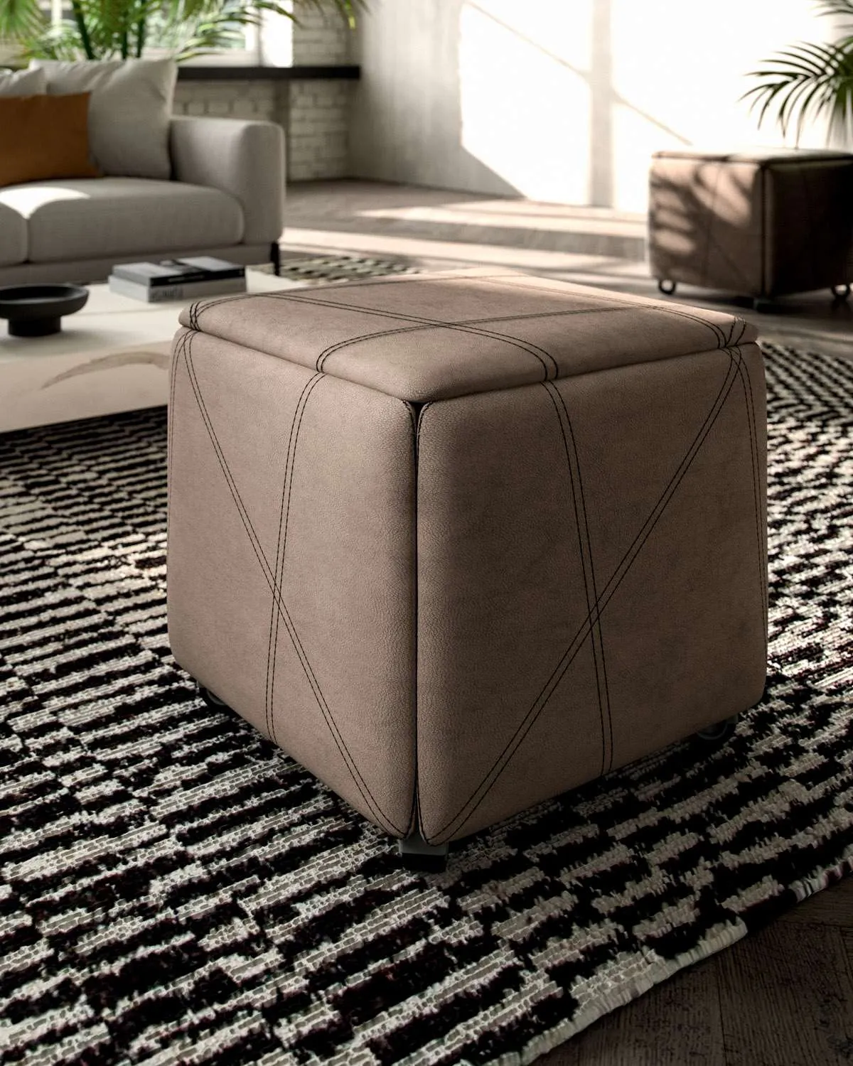 Magic cube: Pouf trasformabile in sedie - immagine 3