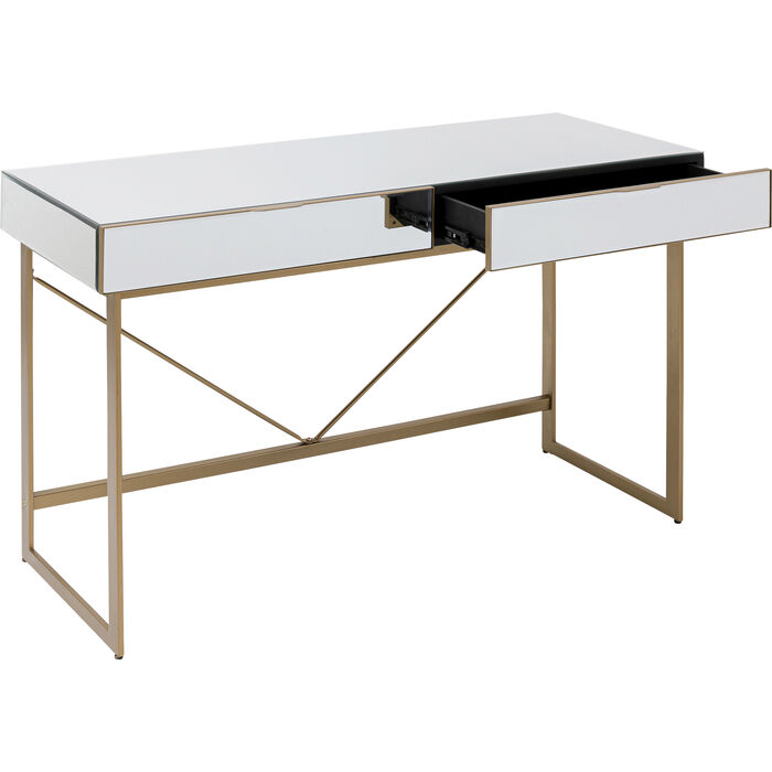 Consolle Specchiata e oro spazzolato 120x50 - immagine 3