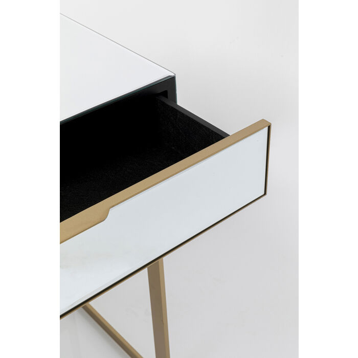Consolle Specchiata e oro spazzolato 120x50 - immagine 5