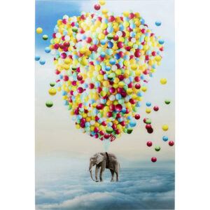 quadro elefante e palloncini