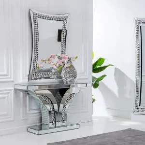 Consolle Kristal pois con specchio